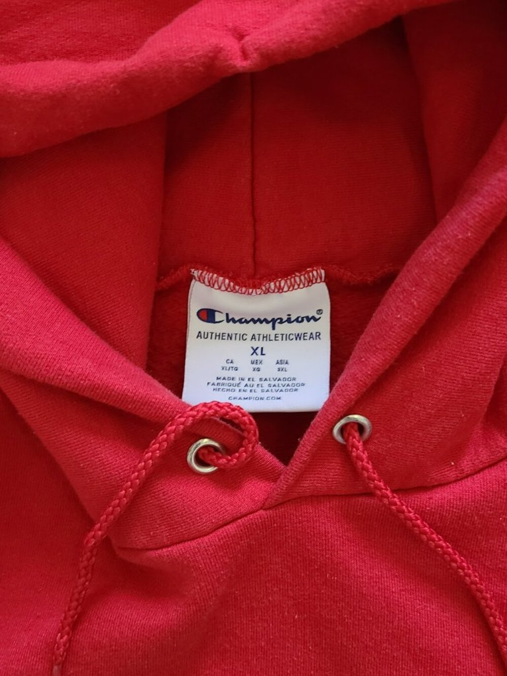 Champion Belmont University Hoodie Sweatshirt Red XL Pullover Unisex - Picture 3 of 6